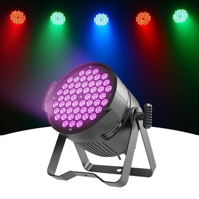 프로 LED 스테이지 라이트 54*3W RGBW DMX PAR 조명 소음 활성화 IP20