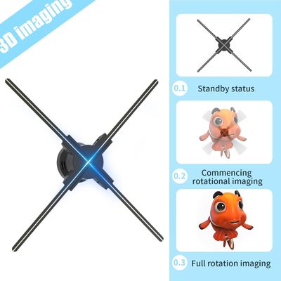 52cm 홀로그램 팬 512P 해상도와 4개의 블레이드