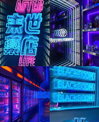 300000시간의 작동 수명으로 3D 홀로그램 팬 인피니티 LED 거울