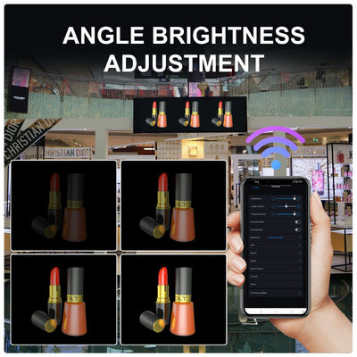 스플라이스 62cm LED 팬 밝기 1800 3D 홀로그램 디스플레이 클라우드 제어 광고