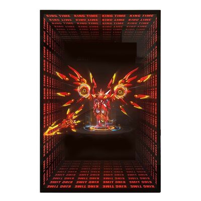 3D 홀로그램 디스플레이용 AC 전원 공급 LED 팬 무한도 거울 트랙 채널 문자