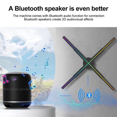 3D 홀로그램 디스플레이 프로젝터 52cm 4 블레이드 LED 팬 홀로그램 광고 디스플레이 WIFI