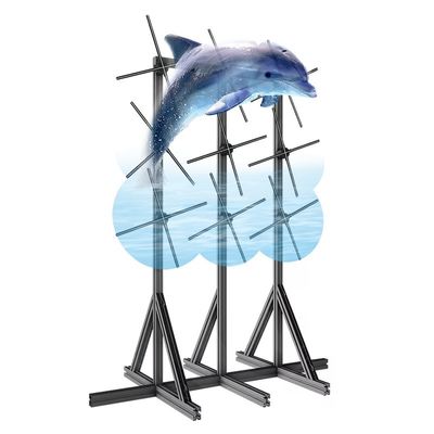 스플라이스 기능 1800 밝기 LED 팬 3D 홀로그램 프로젝터