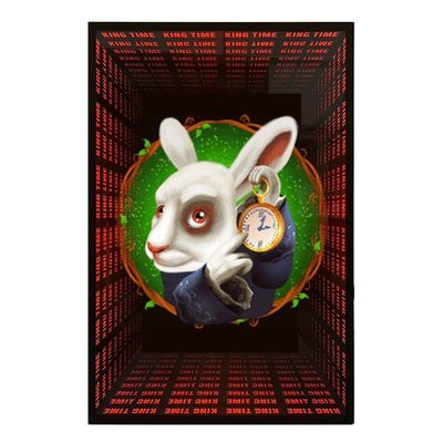 홀로그램 3D 어비스 미러 LED 램프 300000 시간 작업 시간 벽 프로젝션