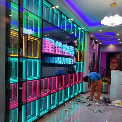 LED 스트립 광원 다층 거울 홀로그래픽 팬 12V 입력 전압