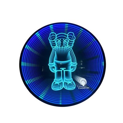 스테인리스 스틸 3D LED 비즈니스 표지판 멜라루카 미러 터널 문자 설치