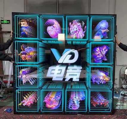스테인리스 스틸 3D LED 비즈니스 표지판 멜라루카 미러 터널 문자 설치