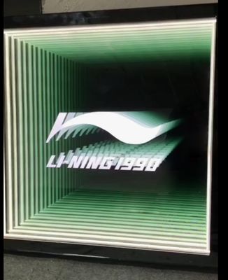 스크루 볼트 고정 무한 거울 LED 표지판 네온 표지판