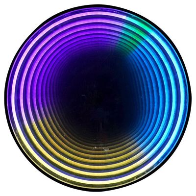 섬세한 무한도 환상 빛나는 표지판 거울 네온 표지판 장식 3D 게시판