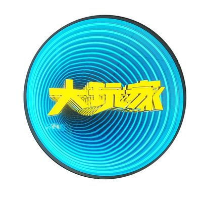 맞춤형 DC 12V 인피니티 미러 벽에 장착 된 아크릴 문자 표지판과 함께 마법 거울