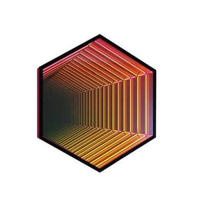 마법 무제한 거울 사용자 정의 3D 유연 LED 네온 모양 전력 소비