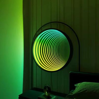 마법 무제한 거울 사용자 정의 3D 유연 LED 네온 모양 전력 소비
