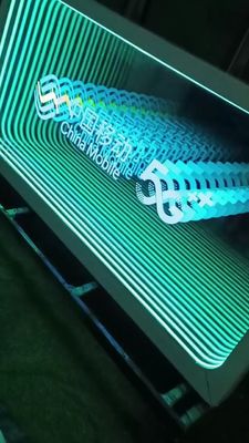사용자 정의 RGB 아크릴 거울판 네온 라이트 워드 글자 무제한 거울 전자 표지