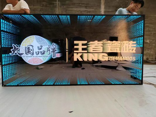 실내 장식 LED 거울 맞춤형 디자인에 대한 개인화 된 반짝이는 조명 무한 거울